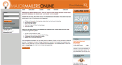 Desktop Screenshot of majormailers.com