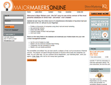 Tablet Screenshot of majormailers.com